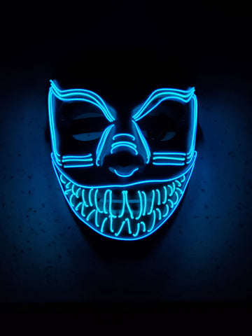 Purge Smiley Cosplay Halloween Glow Mask