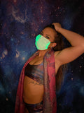 LED Color Changing Fiber Optic Rave Face Wear
