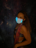 LED Color Changing Fiber Optic Rave Face Wear