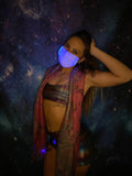 LED Color Changing Fiber Optic Rave Face Wear