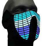 Sound Reactive Equalizer LED Rave Mask
