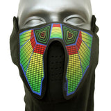 Sound Reactive Cyber Punk LED Rave Mask