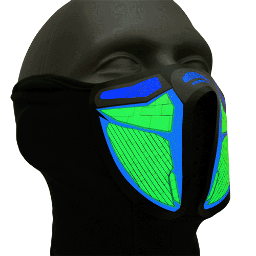 Sound Reactive Cyber Punk Rave Mask –