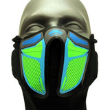 Sound Reactive Cyber Punk LED Rave Mask