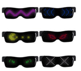 Programmable LED neon Culture glow glasses