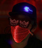 Programmable LED neon Culture glow glasses