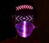 Programmable LED neon Culture glow glasses