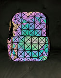 Holographic Geometric Color Changing Backpack