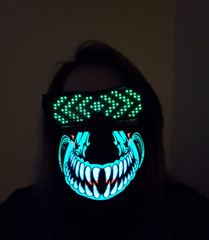 Sound Reactive Skull Glow Mask