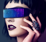 Cyberspace Full Color Customizable LED Glasses