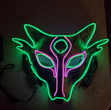 Rave Fox Neon LED Glow Mask