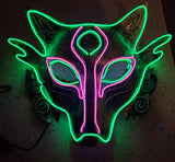 Rave Fox Neon LED Glow Mask