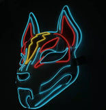Fox Cosplay Neon Glow Mask