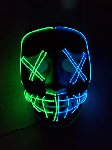 The Purge Deluxe Double Color Glow Mask 2020