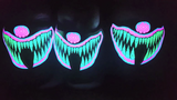 Sound Reactive Rave Clown LED Mask