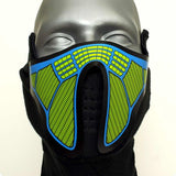 Sound Reactive Subzero LED Rave Mask