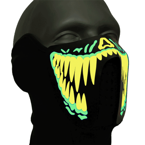 Sound Reactive Venom LED Rave Mask