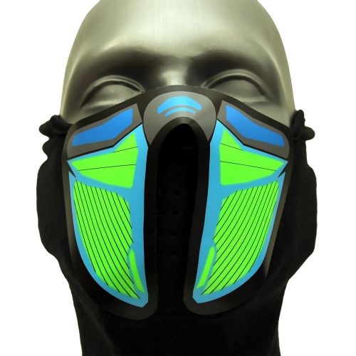 Sound Reactive Cyber Punk LED Rave Mask – Neon Culture