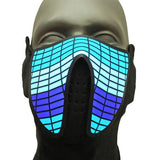 Sound Reactive Equalizer LED Rave Mask