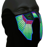 Sound Reactive Cyber Punk LED Rave Mask