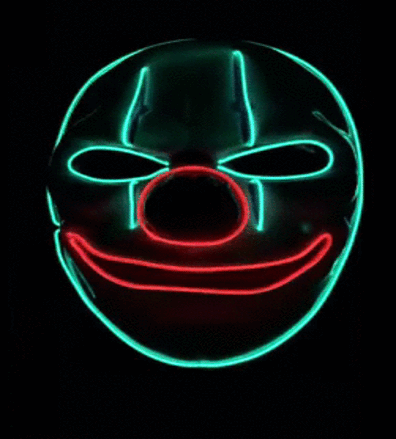 Party Clown Glow Mask