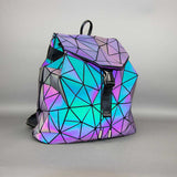 Holographic Geometric Color Changing Large Backpack