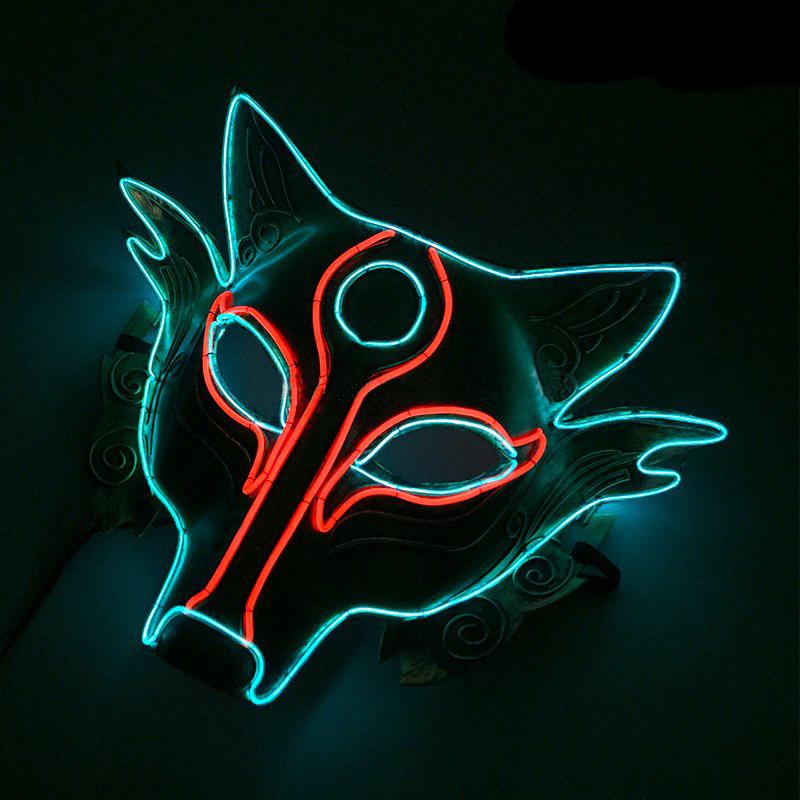Rave Fox Neon LED Glow Mask – Neon Culture