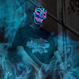 Neon Glow Skull Mask