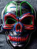 Neon Glow Skull Mask