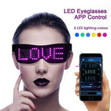Programmable LED neon Culture glow glasses